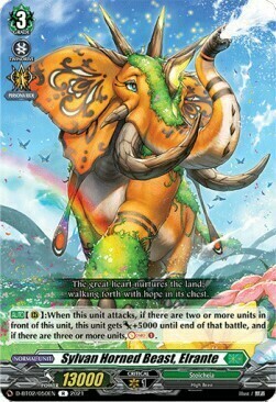 Sylvan Horned Beast, Elrante Card Front