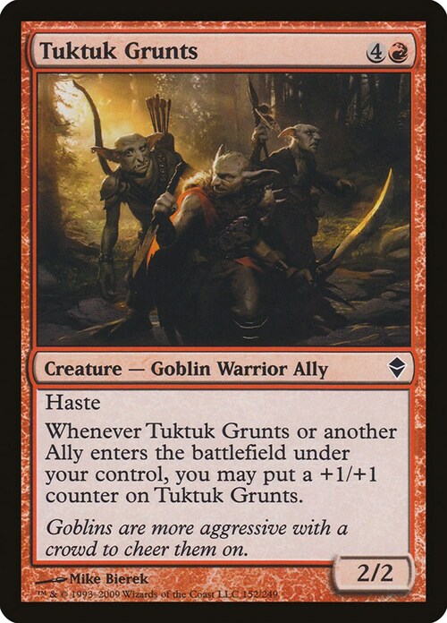 Tuktuk Grunts Card Front