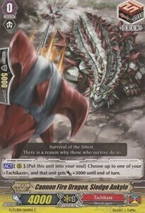 Cannon Fire Dragon, Sledge Ankylo Card Front