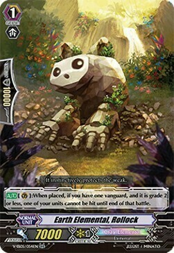 Earth Elemental, Rollock Card Front