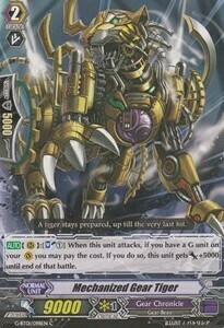 Mechanized Gear Tiger Card Front