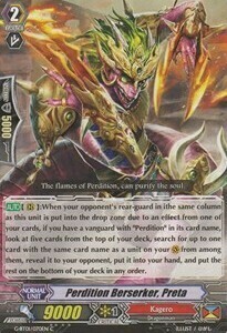 Perdition Berserker, Preta Card Front