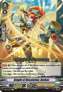 Knight of Resolution, Bethoc Card Front