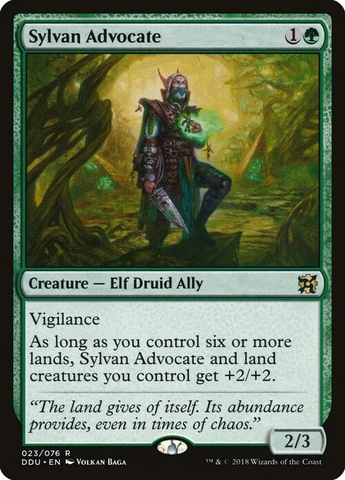 Sylvan Advocate Card Front