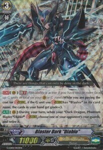 Blaster Dark "Diablo" Card Front