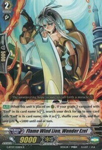 Flame Wind Lion, Wonder Ezel Card Front