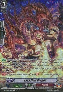 Lava Flow Dragon Card Front