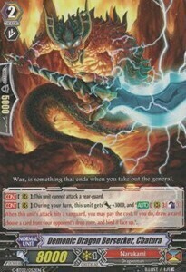 Demonic Dragon Berserker, Chatura Card Front