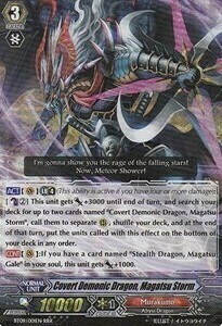 Covert Demonic Dragon, Magatsu Storm Card Front