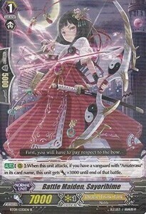 Battle Maiden, Sayorihime Card Front