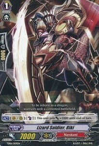 Lizard Soldier, Riki Card Front