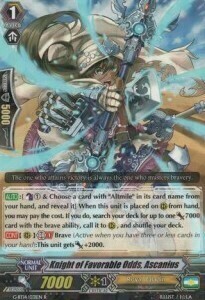 Knight of Favorable Odds, Ascanius Card Front