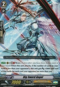 Big Sword Angel Card Front