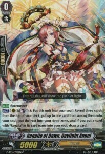 Regalia of Dawn, Daylight Angel Card Front