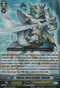 Higher Deity Knight, Altmile Card Front