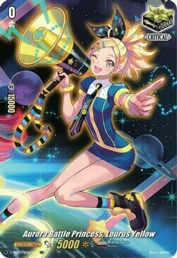 Aurora Battle Princess, Lourus Yellow Card Front