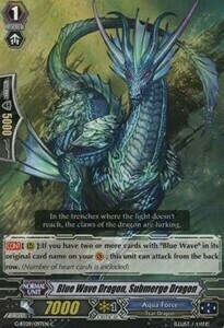 Blue Wave Dragon, Submerge Dragon Card Front