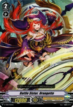 Battle Sister, Orangette Card Front