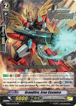 Cosmic Hero, Grandfire Card Front