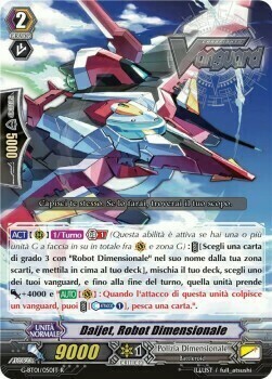 Dimensional Robo, Daijet Card Front