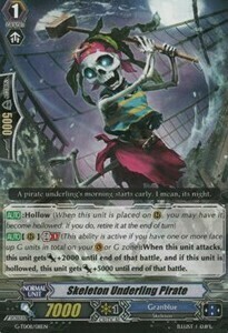 Skeleton Underling Pirate Card Front