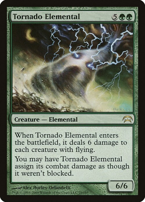 Tornado Elemental Card Front