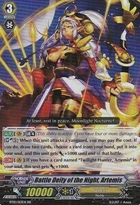 Battle Deity of the Night, Artemis Card Front