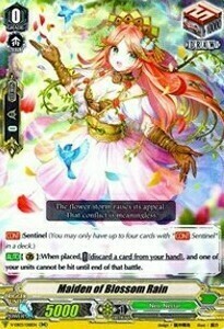 Maiden of Blossom Rain Card Front