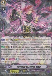 Psychic of Storm, Rigil Card Front