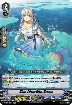 Blue-Silver Diva, Brume Card Front