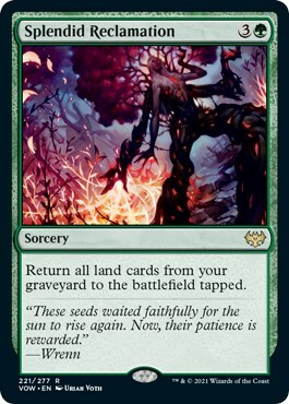 Splendid Reclamation Card Front