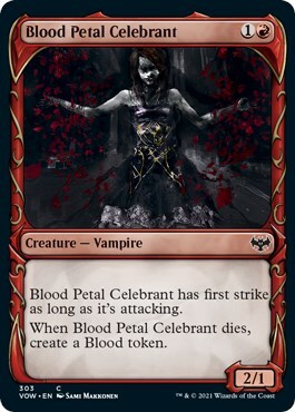 Blood Petal Celebrant Card Front