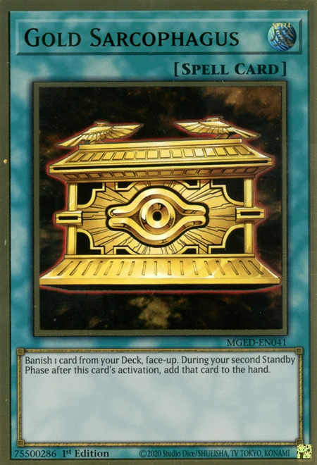 Gold Sarcophagus Card Front