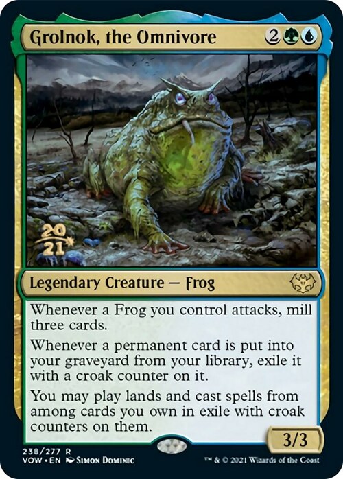 Grolnok, the Omnivore Card Front