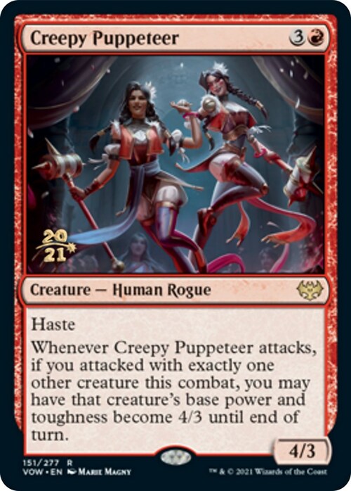 Creepy Puppeteer Card Front