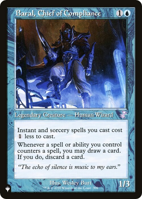 Baral, Chief of Compliance Card Front