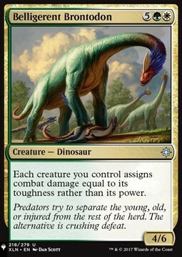 Belligerent Brontodon Card Front