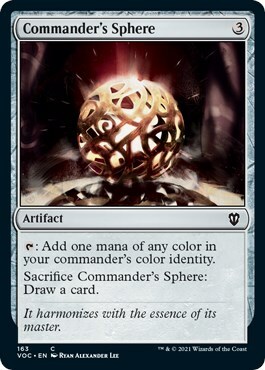 Commander's Sphere Card Front