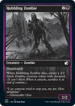 Hobbling Zombie Card Front