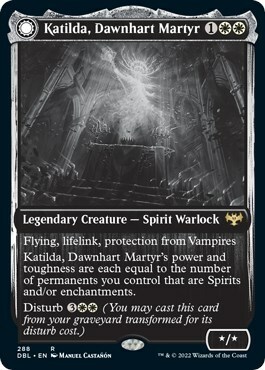 Katilda, Dawnhart Martyr // Katilda's Rising Dawn Card Front