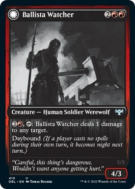 Ballista Watcher // Ballista Wielder Card Front