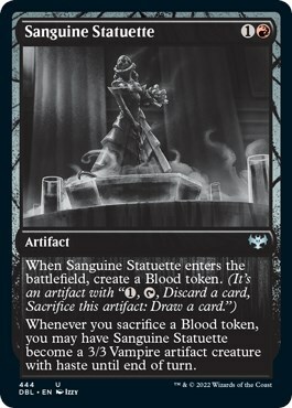 Sanguine Statuette Card Front