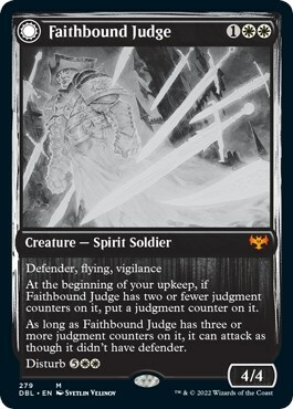 Faithbound Judge // Sinner's Judgment Card Front