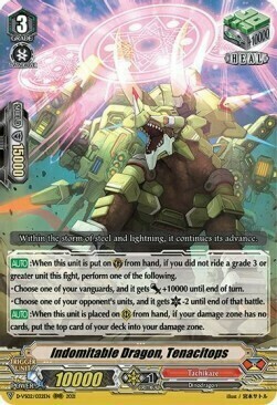 Indomitable Dragon, Tenacitops Card Front