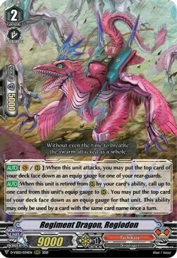 Regiment Dragon, Regiodon Card Front