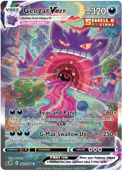 Gengar VMAX [Paura e Ansia | Gigainghiottire] Card Front