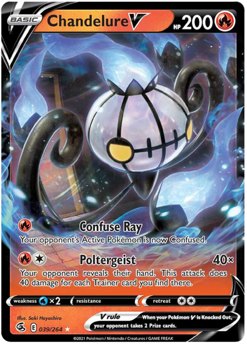 Chandelure V Card Front