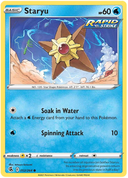 Staryu Card Front