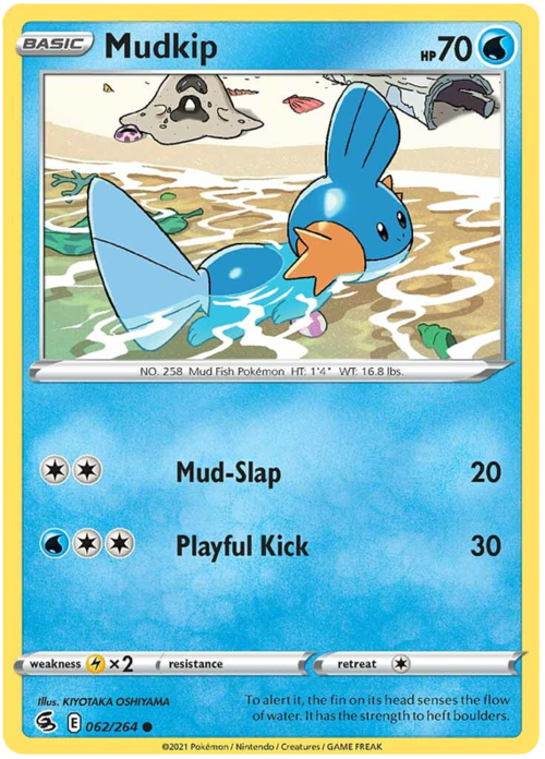 Mudkip Card Front