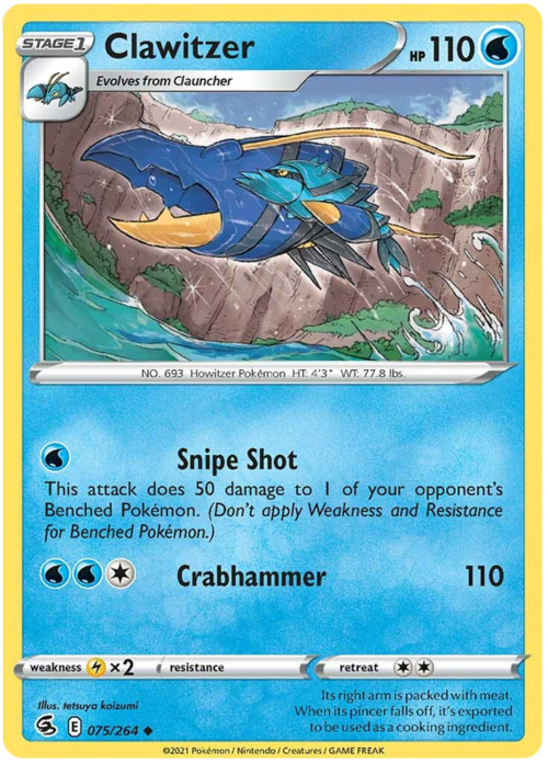 Clawitzer Card Front